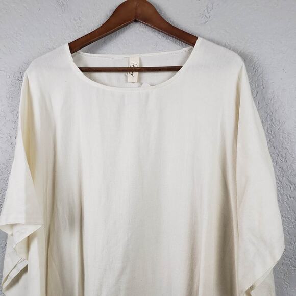 NEW! Lalay Ombre Poncho Adult White Grey OS - Picture 3 of 5